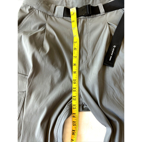 Chico’s Cargo Pants Casual Belted Polyester Blend Size 3 L Gray Pockets NWOT - Picture 5 of 8